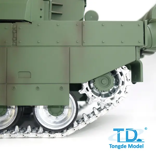 TD 1/16 RC Military Tank H2408 Leclerc Battle Tank Metal Driving Wheel Road Wheel Gearbox Infrared BB Barrel Recoil Smoke Unit