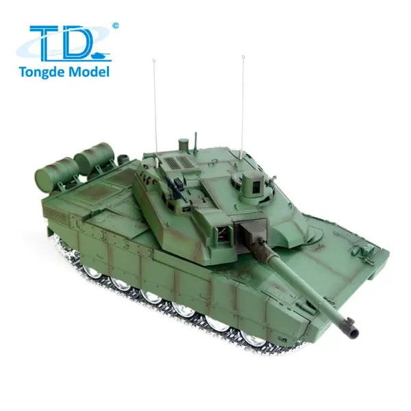 TD 1/16 RC Military Tank H2408 Leclerc Battle Tank Metal Driving Wheel Road Wheel Gearbox Infrared BB Barrel Recoil Smoke Unit