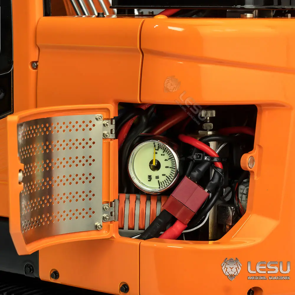 Metal LESU 1/14 RC Hydraulic Equipment Excavator ET26B 2 Arms Remote Controlled Digger DIY Car Assembled Painted Model