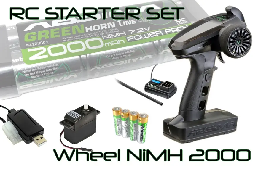 Rc Starter Set Wheel Nimh 2000