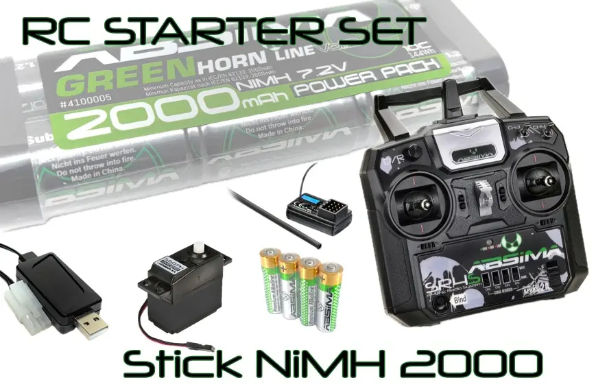 Rc Starter Set Stick Nimh 2000