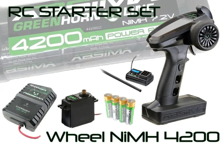 Rc Starter Set Wheel Nimh 4200