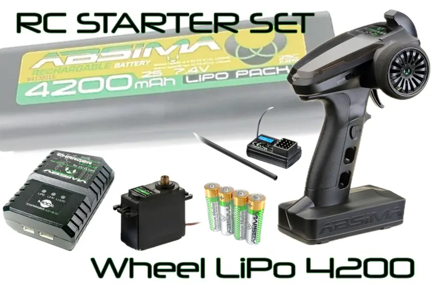 Rc Starter Set Wheel Lipo 4200