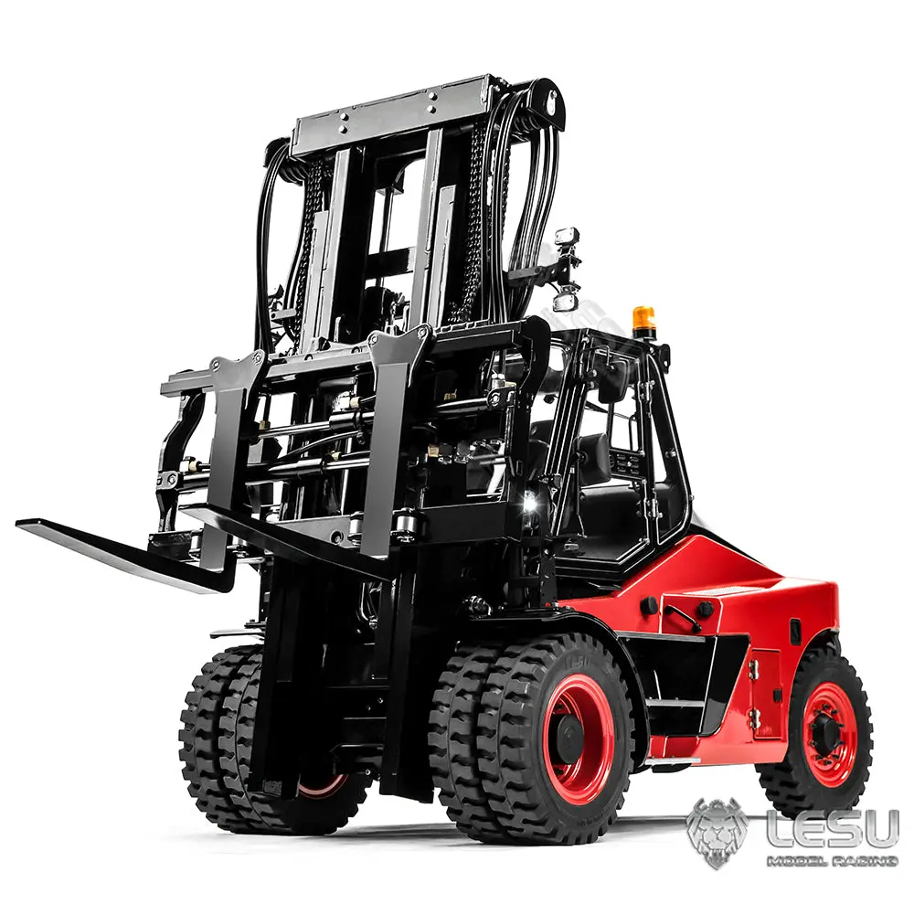 LESU 1/14 Aoue-LD16S Metal RC Hydraulic Forklift Remote Control Wheeled Car RTR Version Painted Assembled Models