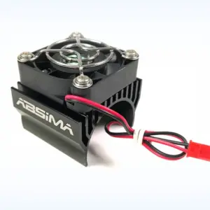 Metal Top Heatsink With Fan for 1:8 Up to Ø40mm , Black