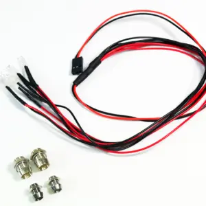 1:10 Led Set White/Red With Alu Holder