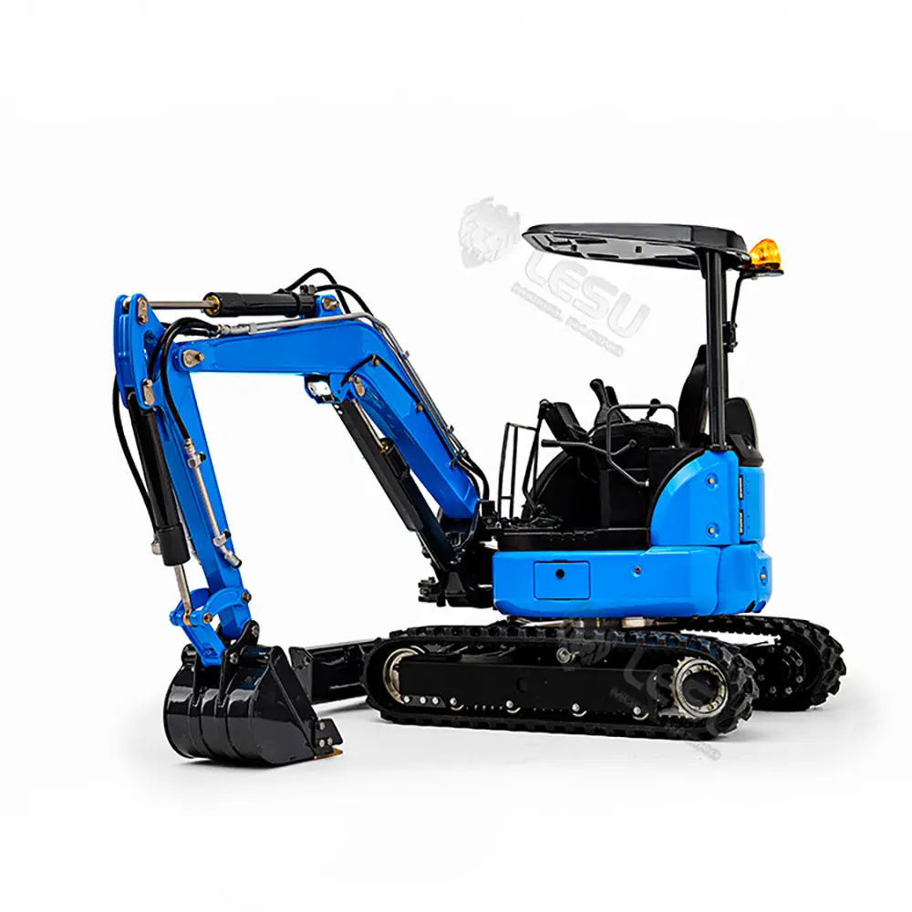 Mini LESU 1/14 RC Hydraulic Excavator PC30 Metal Radio Controlled Digger Model Frsky X14 Radio Upgrade Sound System Battery