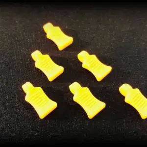 Rubber Pin Grip - Neon Orange (6)