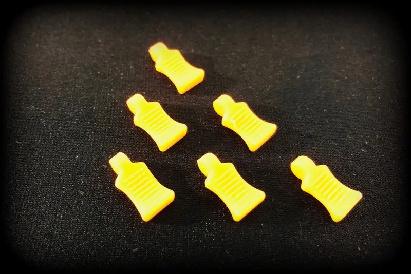Rubber Pin Grip - Neon Orange (6)