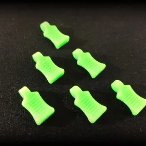 Rubber Pin Grip - Neon Green (6)