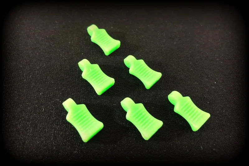 Rubber Pin Grip - Neon Green (6)