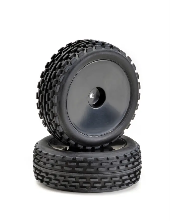 1:10 Buggy Wheel Set "Disc/Offroad" Front Black (2)