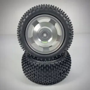 1:10 Alu. Buggy Wheel Set 2wd/4wd Block Rear 12mm Hex (2)