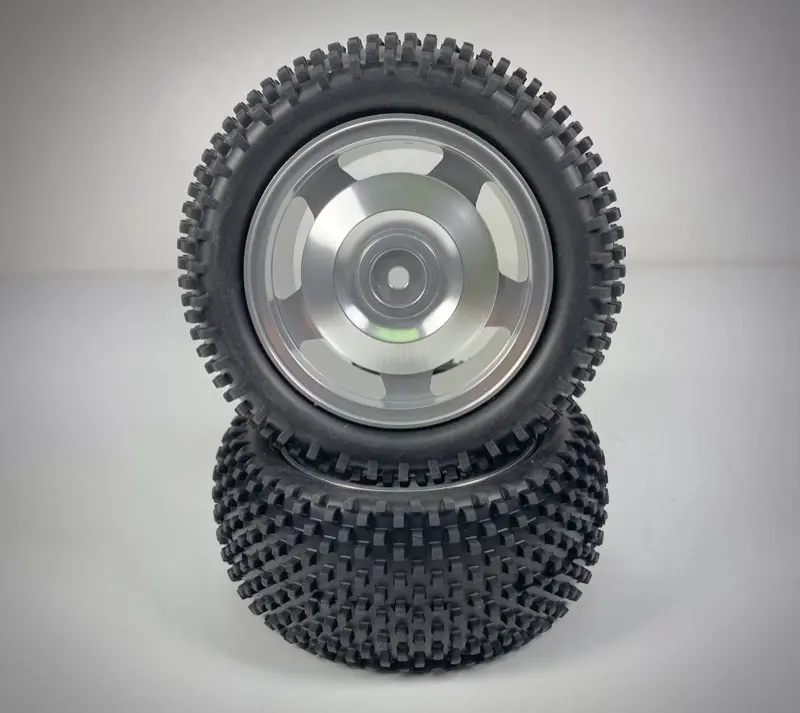 1:10 Alu. Buggy Wheel Set 2wd/4wd Block Rear 12mm Hex (2)