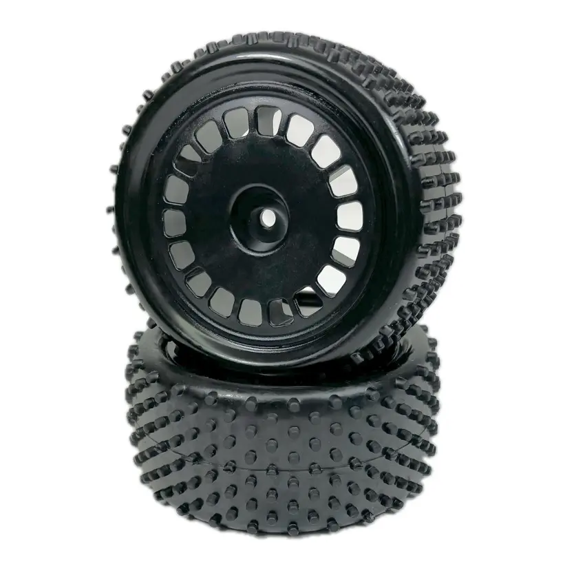 1:10 Buggy Wheel Set "Mini Pin" Rear Black (2)