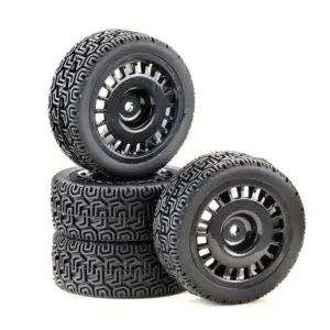 1:10 Wheel Set "Rally Winded Design" Black (4)