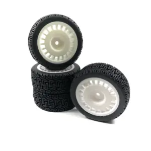1:10 Wheel Set "Rally Winded Design" White (4)