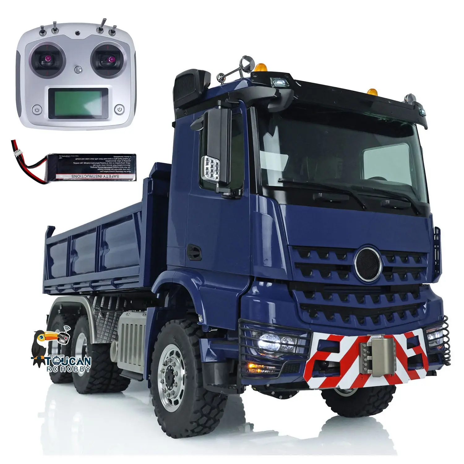LESU 1/14 3Axles RC Hydraulic Dumper Truck 3348 6X6 Remote Control Car Painted Assembled Upgrade Hobby Model