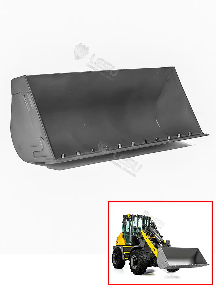 LESU 1/14 RC Loader AOUE MCL8 ST8 Remote Control Car Hydraulic Dozer Shovel Metal Sieve Shovel Rake Bucket Gripper RTR Sound Light