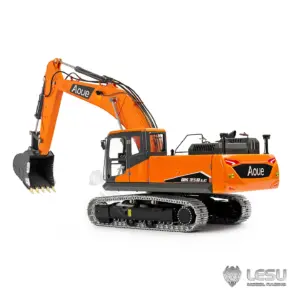 Metal LESU 1/14 Remote Control Digger Aoue DX350LC RC Hydraulic Excavator Model 3CH Valve 4MPA Pump Flysky ST8 Battery Lights