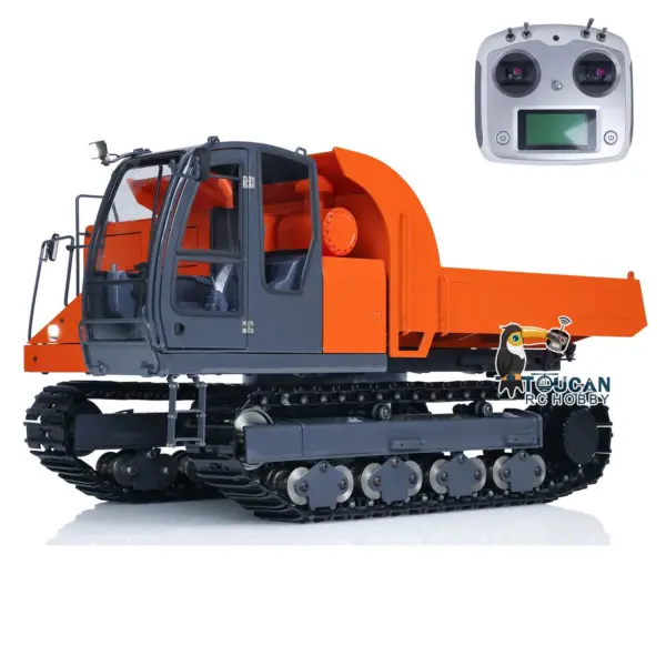 JZM Metal 1/12 EG110R RC Hydraulic Tracked Truck Painted and Assembled Vehicles FlySky I6S Radio Control Dumper Car Model