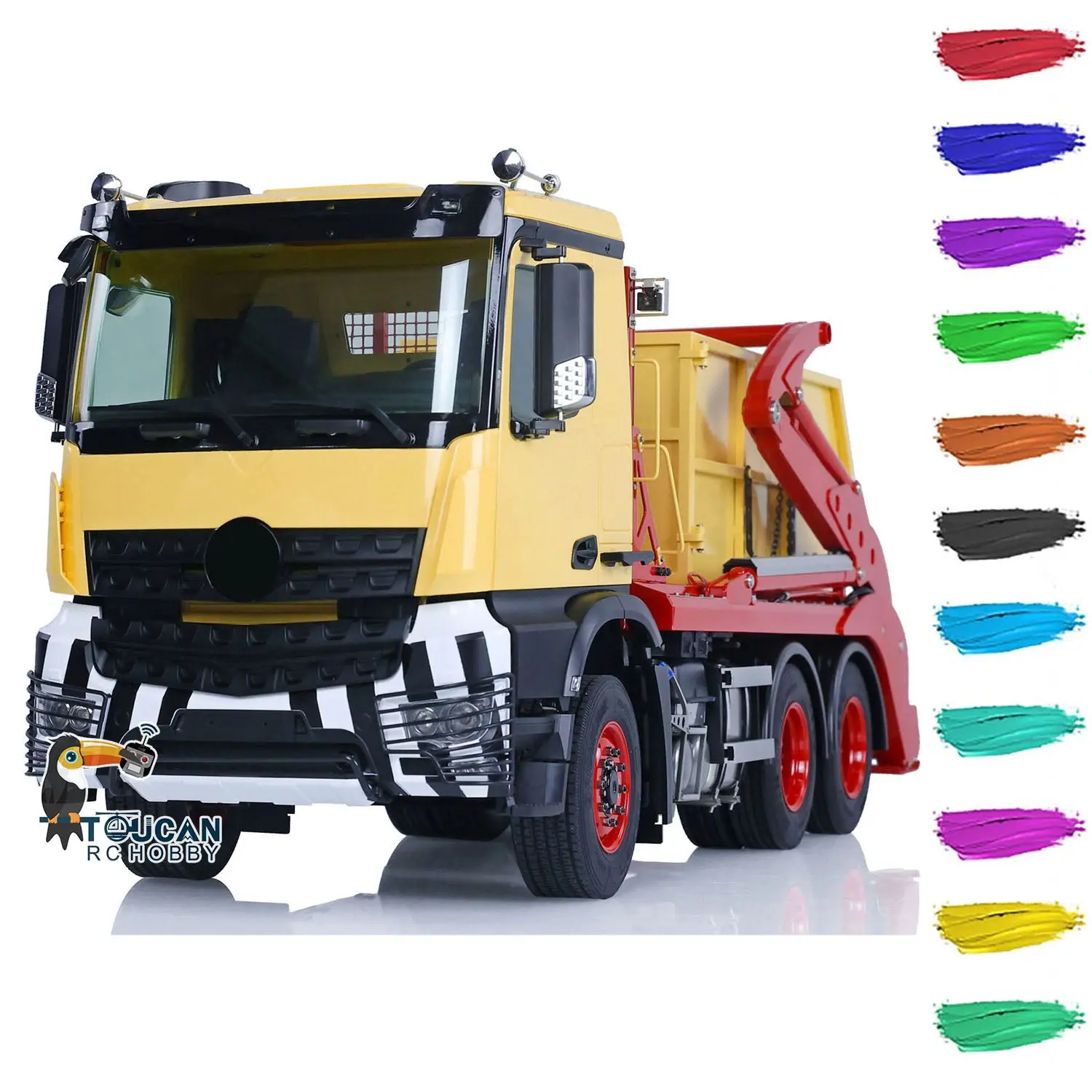 Customized Metal 1/14 VL18U K3363 RC Hydraulic Skip Radio Controlled Loader Swing Arm Loaded Dump Truck DIY Car Hobby Models