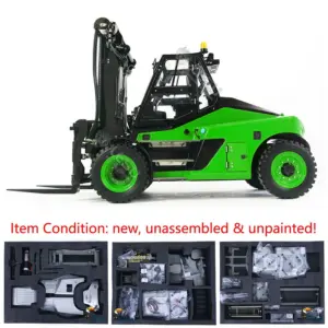 LESU 1/14 Heavy Unassembled and Unpainted RC Hydraulic forklift Kits Radio Control Truck Model Aoue-LD160S Wooden Pallet