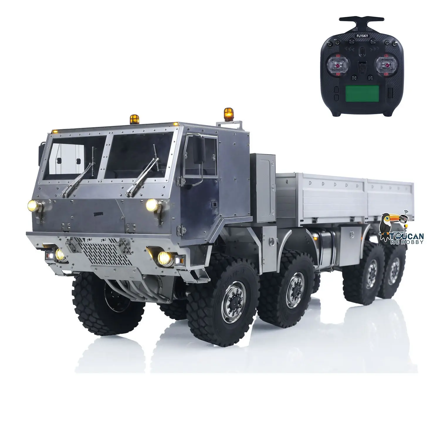Metal 1/14 RC Hydraulic Off Road Military Truck T815 Remote Control 3Speed 8*8 Roll on off Dumper Model Paladin ST8 Radio