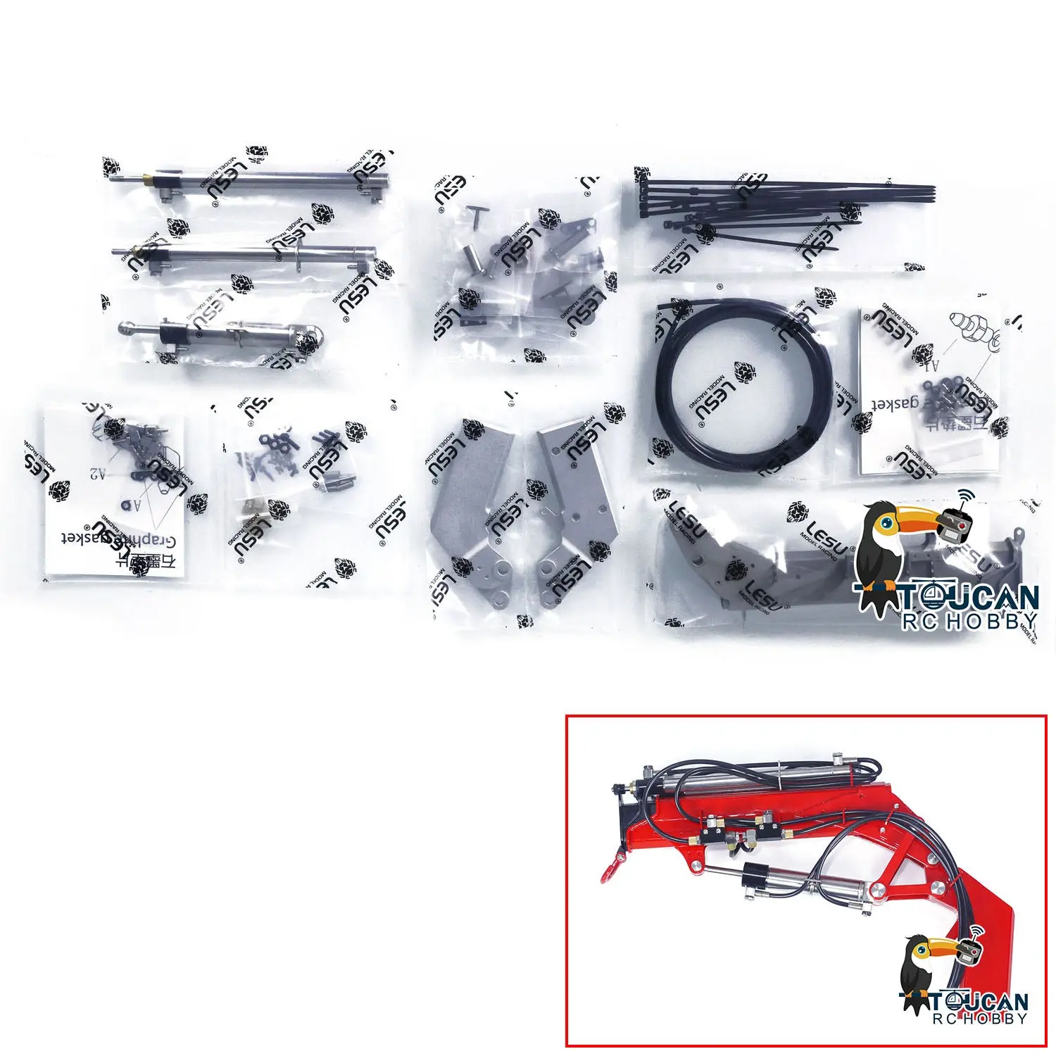 LESU Luffing Jib Crane Kit A0014 for 1/14 RC Hydraulic Mahicne Radio Controlled Dump Truck Contruction Vehicles