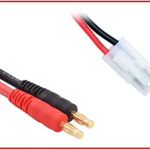 Charging Cable 4mm Bullet Plug - Tamiya 150mm