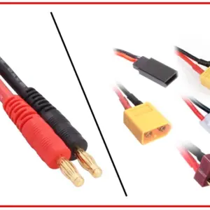 Charging Cable 4mm Bullet Plug - Xt90/Xt60/T/ Jr/Tam 300mm