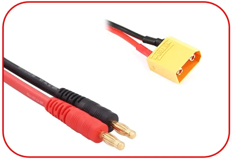 Charging Cable 4mm Bullet Plug - Xt90 300mm