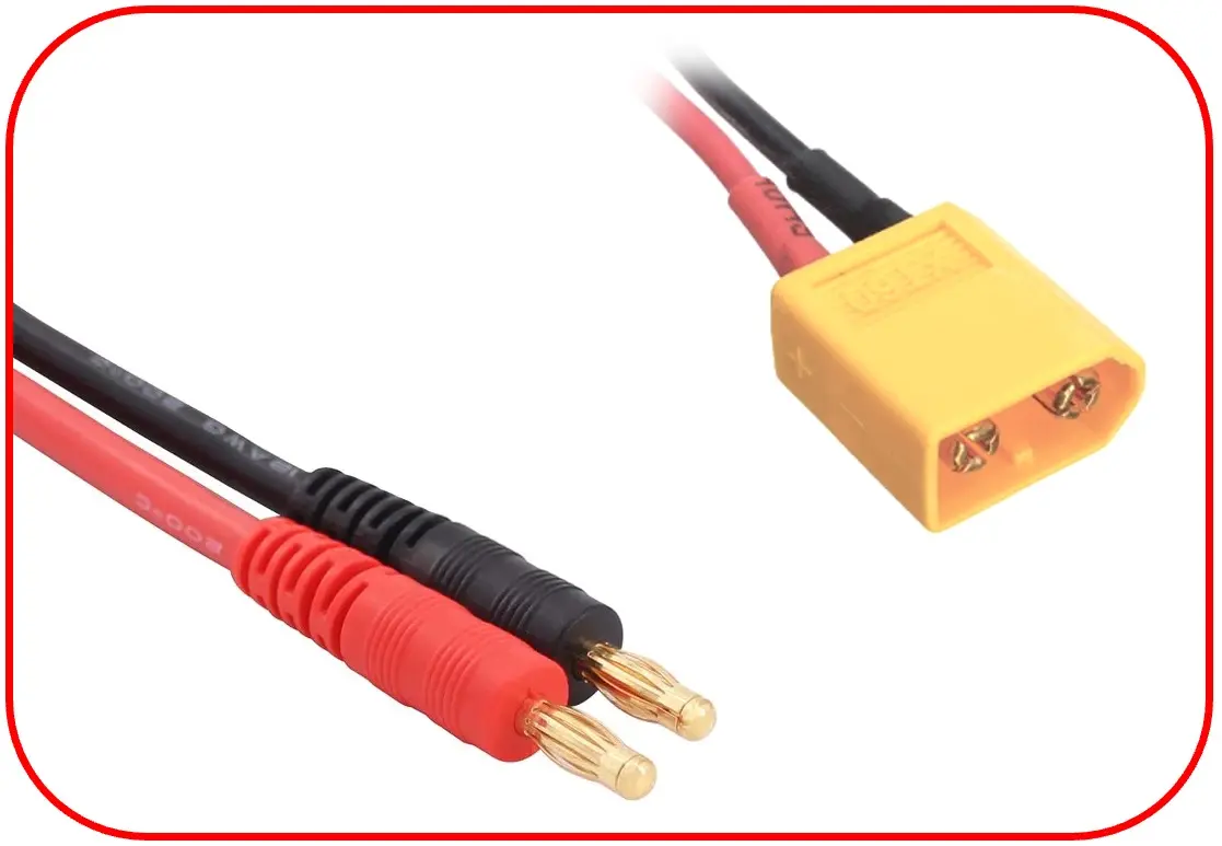 Charging Cable 4mm Bullet Plug - Xt60 300mm
