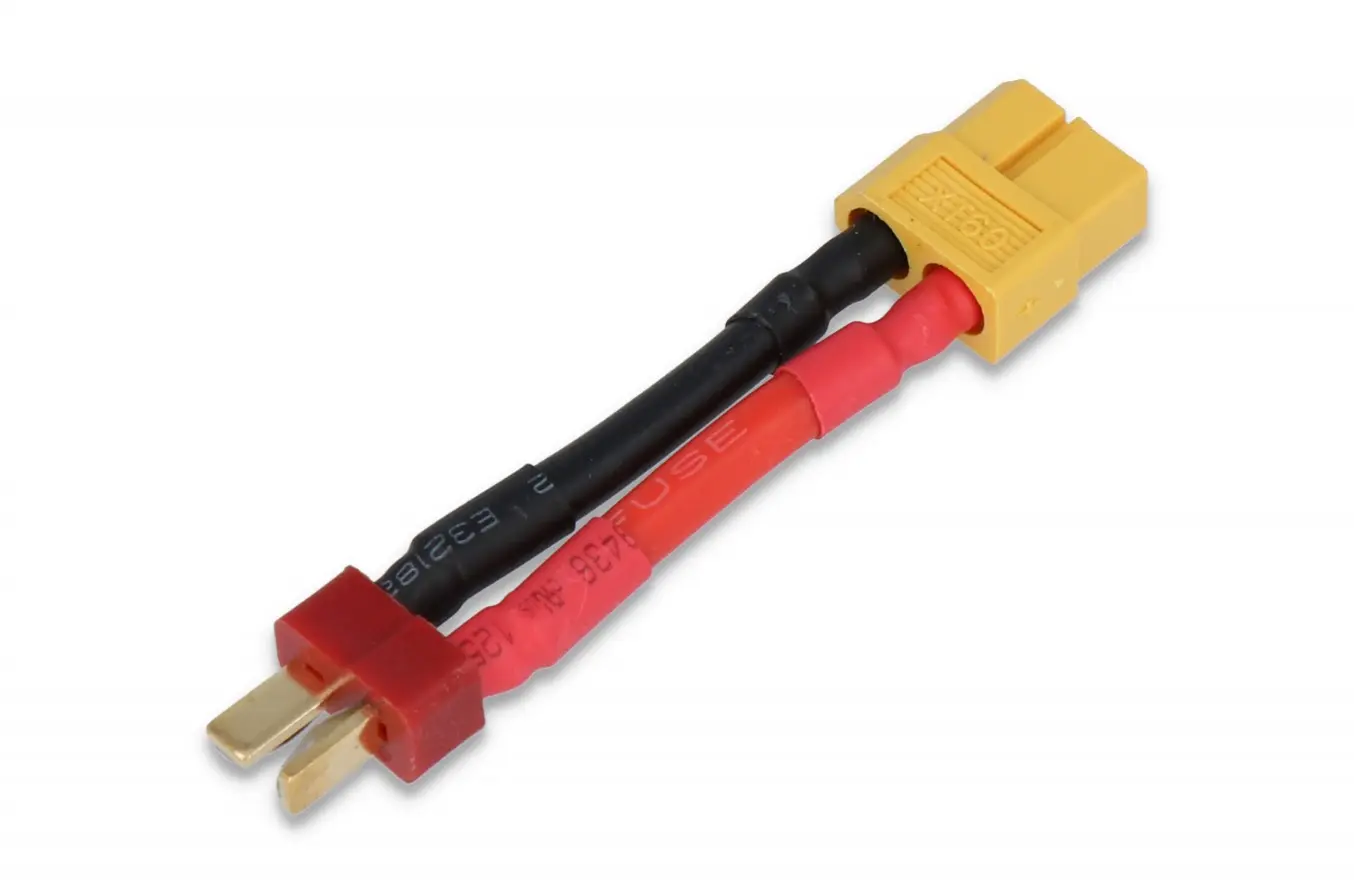 Adapter With Cable T-Plug (M) - Xt60 (F) 50mm