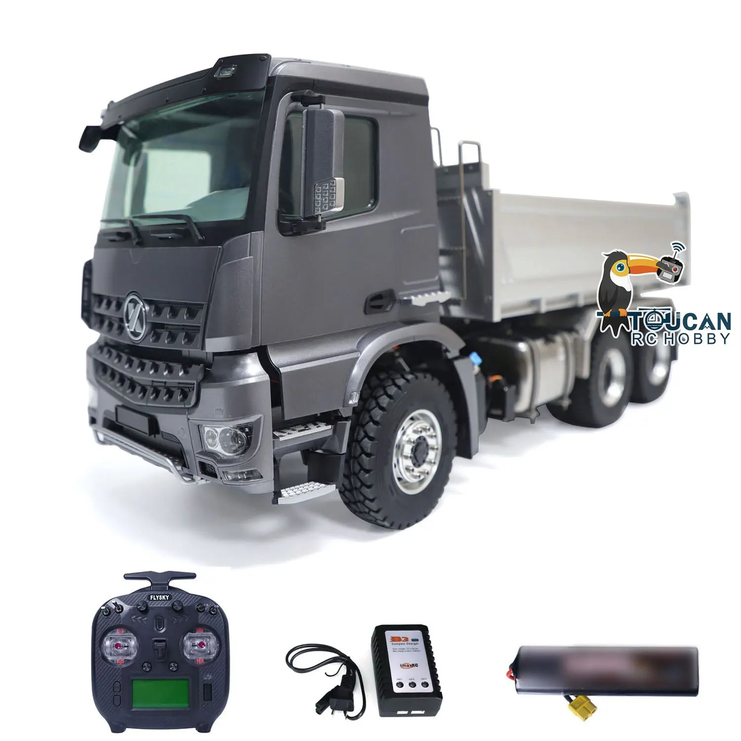 Kabolite 1/14 6*6 K3364 RC Metal Hydraulic Dump Truck Assembled and Painted Vehicles Remote Control Tipper Cars Models ESC Motor