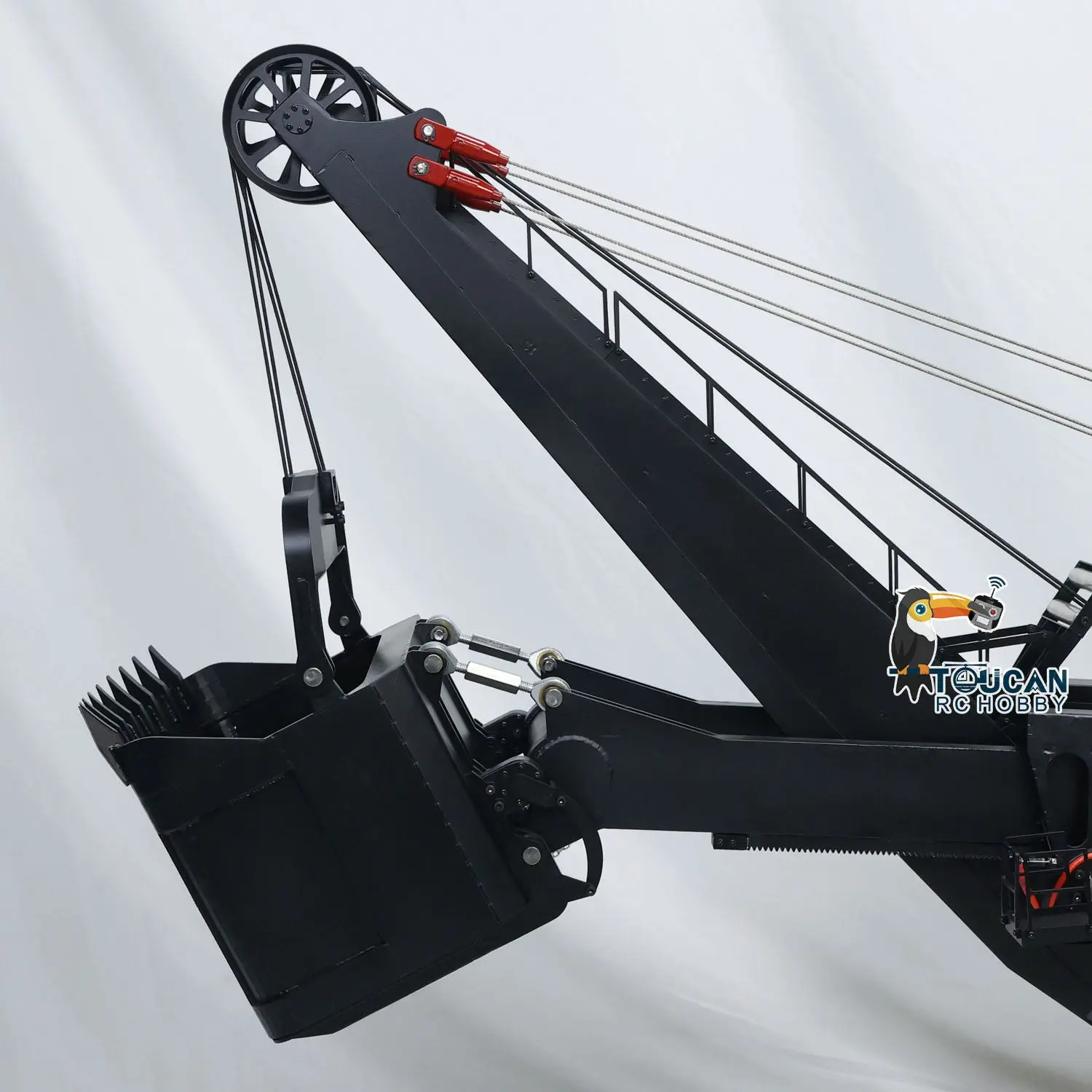 1/25 Metal Electric Rope Shovel Excavator RC Mining Equipment Heavy Machine Emulated Digger Model Radio System ST8 PL18EV RTR PNP