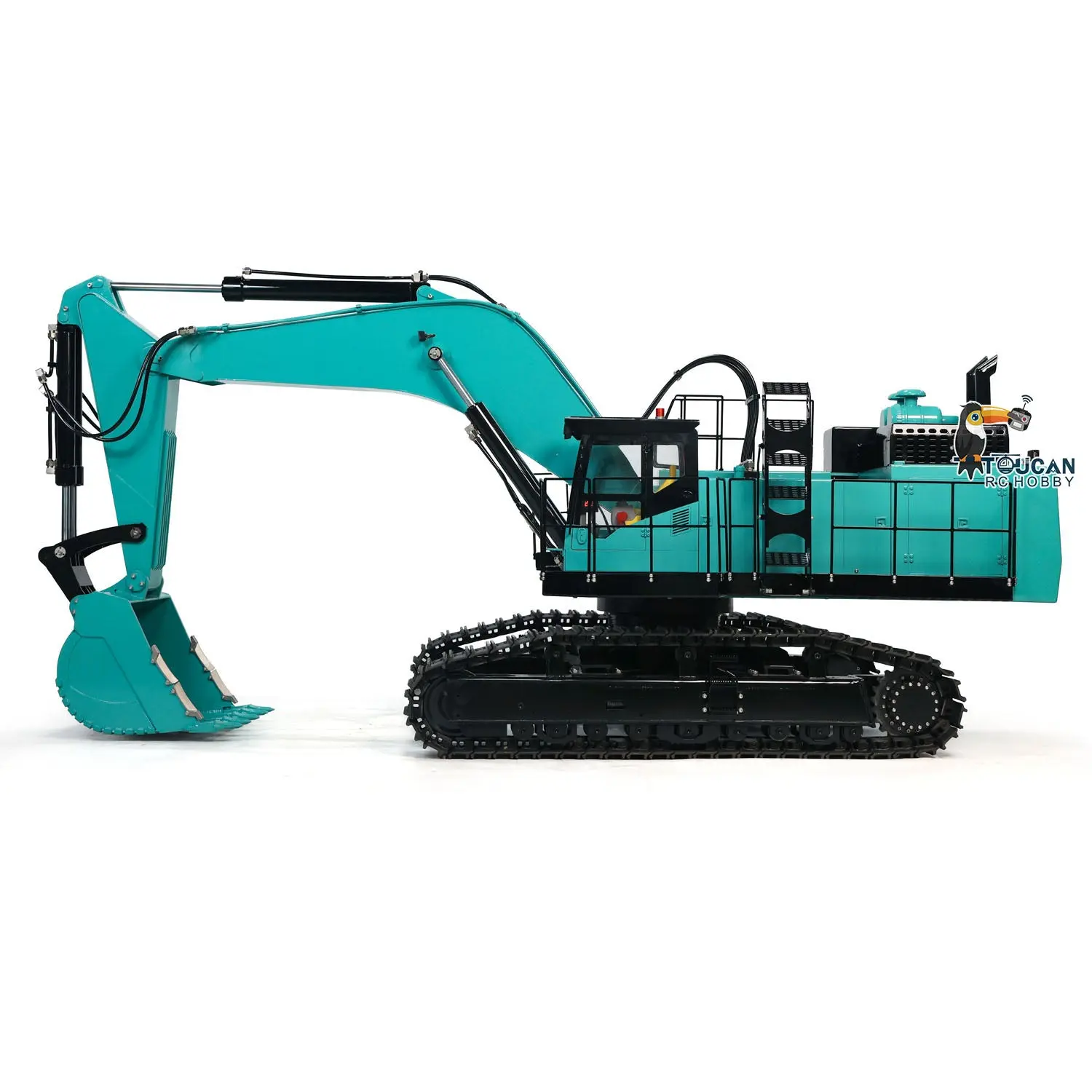 1/8 Scale RC Metal Hydraulic Heavy Crawler Excavator PC1250 Simulation Huge Construction Vehicle Model I6S Remote Controller
