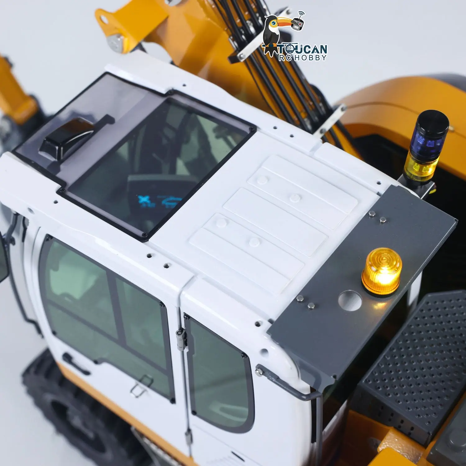 1/14 Remote Control Hydraulic Wheeled Excavator 7CH Valves 2WD/4WD Metal RC Digger RTR Axle Lock Flysky PL18EV Lite Light System