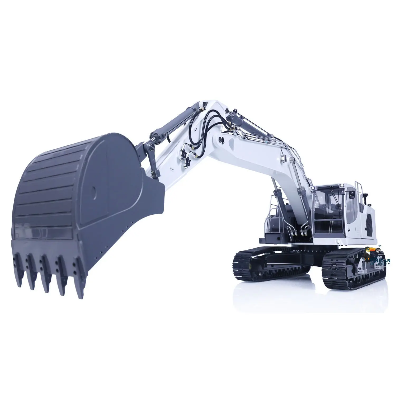 1/14 Scale LESU 945 Metal Hydraulic RC Digger LESU Aoue-LR945 Wireless Radio Control Excavator Assembled Painted Lights System 7CH Valve