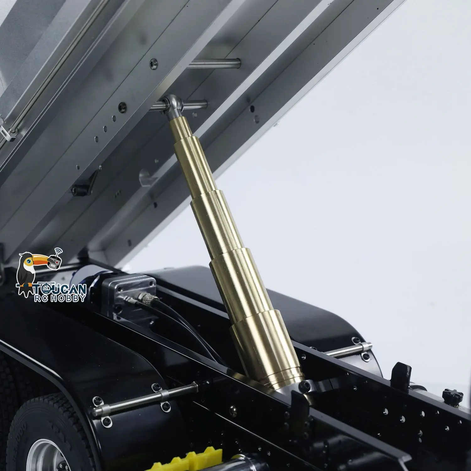 MD 1/14 6*6 Metal RC Hydraulic Dumper Truck 3348 2025Type 6WD Radio Controlled Tipper Lorry Car Model Metal Chassis 2Speed Gearbox Light Sound ESC Motor