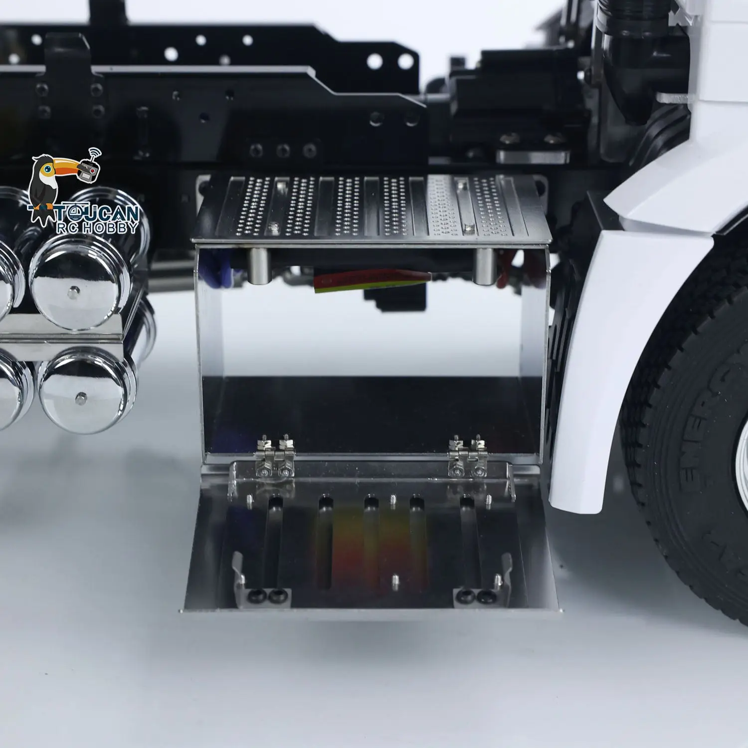2Speed 3348 Metal Chassis 1/14 RTR RC Hydraulic Dumper Remote Control Tipper Model NO Lock Differential Axle Light Sound Battery