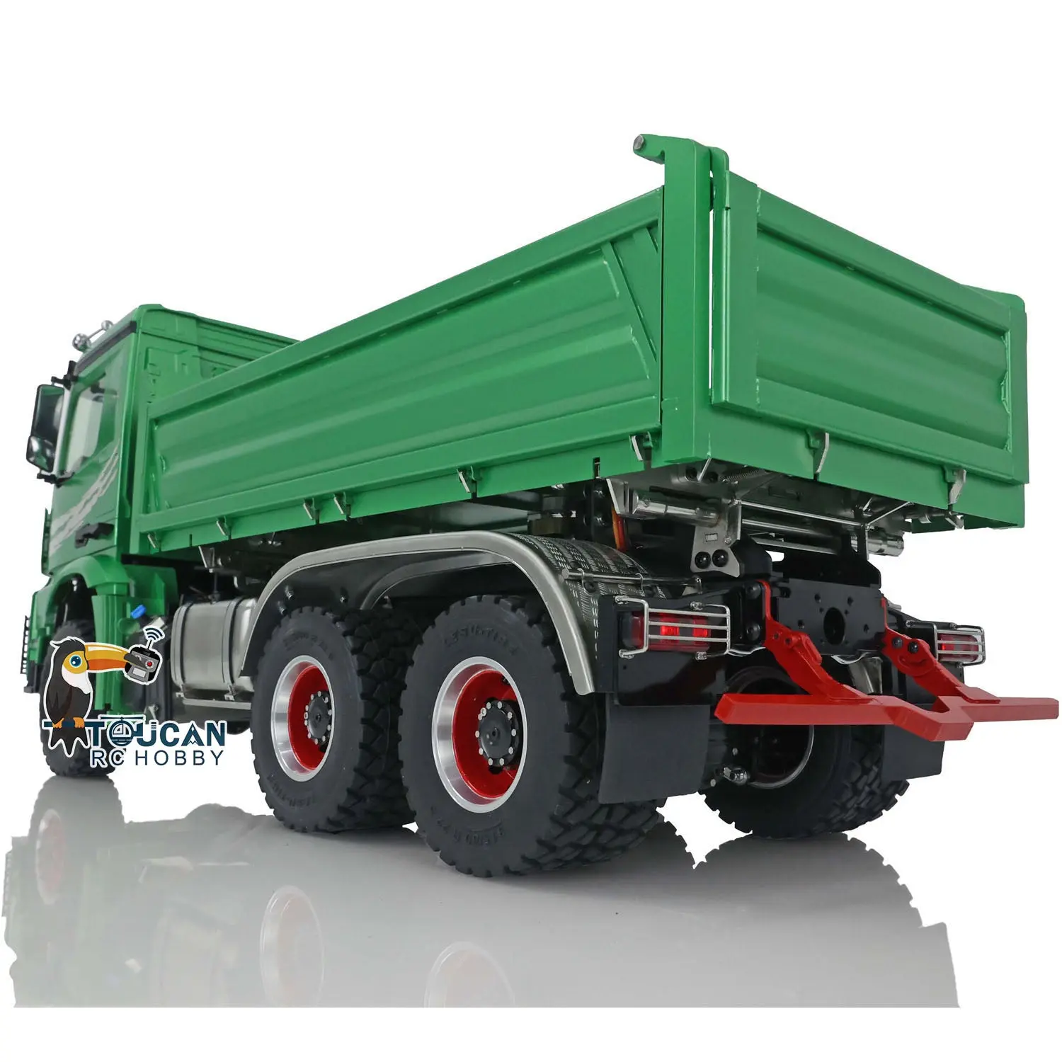 LESU 1/14 6*6 3Axles 3-way RC Hydraulic Dumper Radio Control Tipper Assembled Painted Cabin Body Sound Light System I6S Battery
