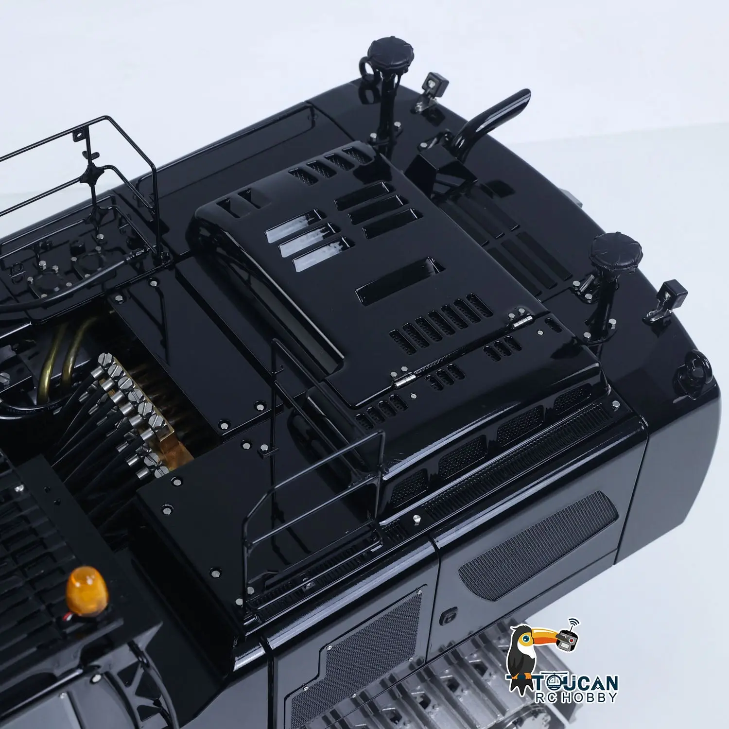 LESU LR956 1/14 RC Digger 7CH Valves 3Arms Radio Control Hydraulic Excavator Metal Chassis Brushless Motor Flysky PL18EV LITE