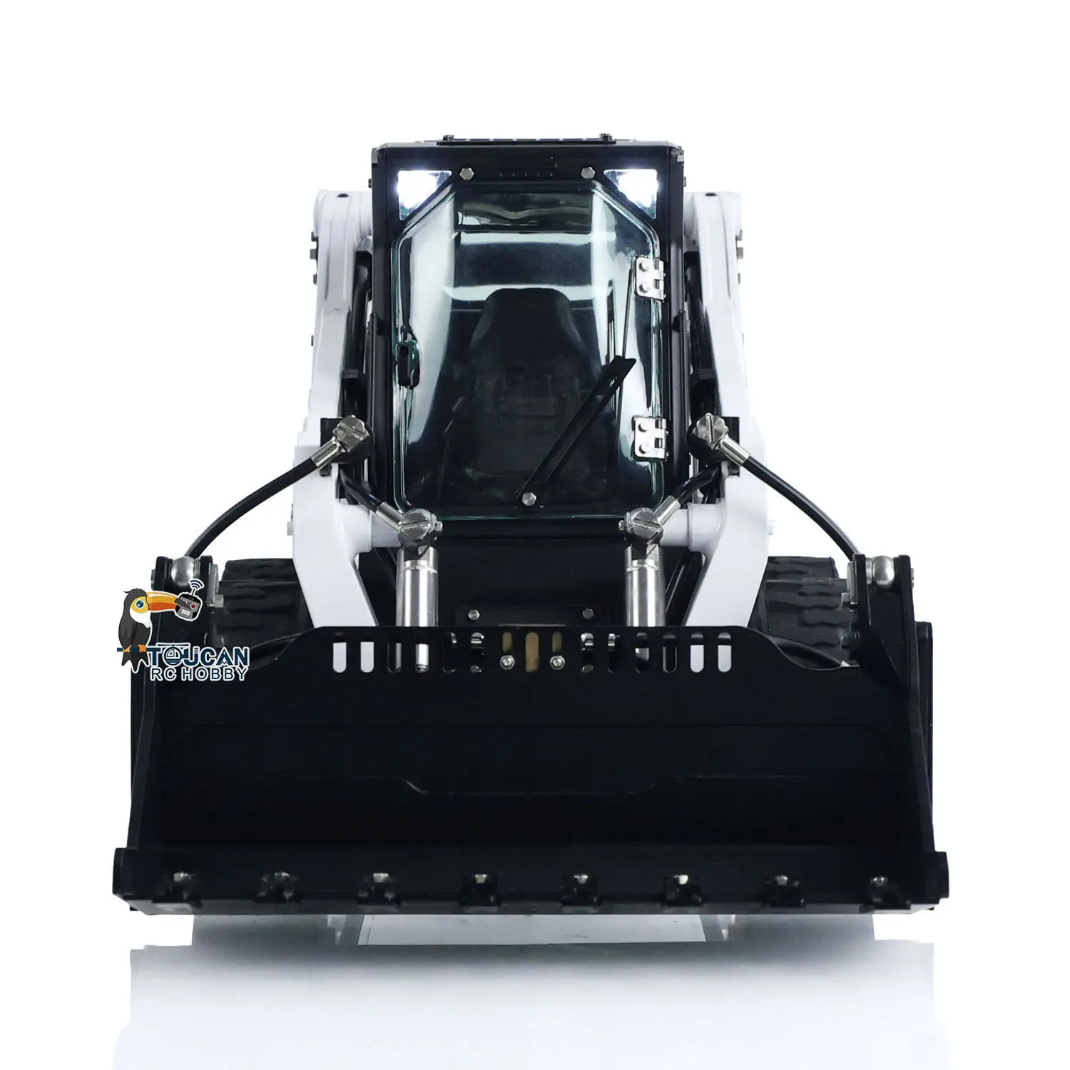 1/14 LESU Metal RC Hydraulic Painted Skid-Steer Loader Wheeled Aoue-LT5H W/ Sound Light ESC Motor Radio Controlled DIY Model