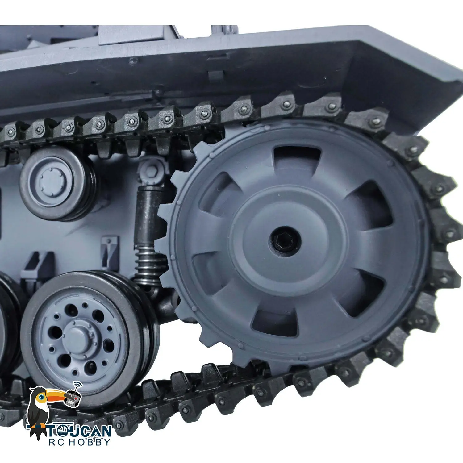 Henglong 1/16 RC Tank 7.0 Plastic Panzer III L 3848 Remote Control Tank w/ 360Degrees Rotating Turret FPV Steel Gearbox Smoking