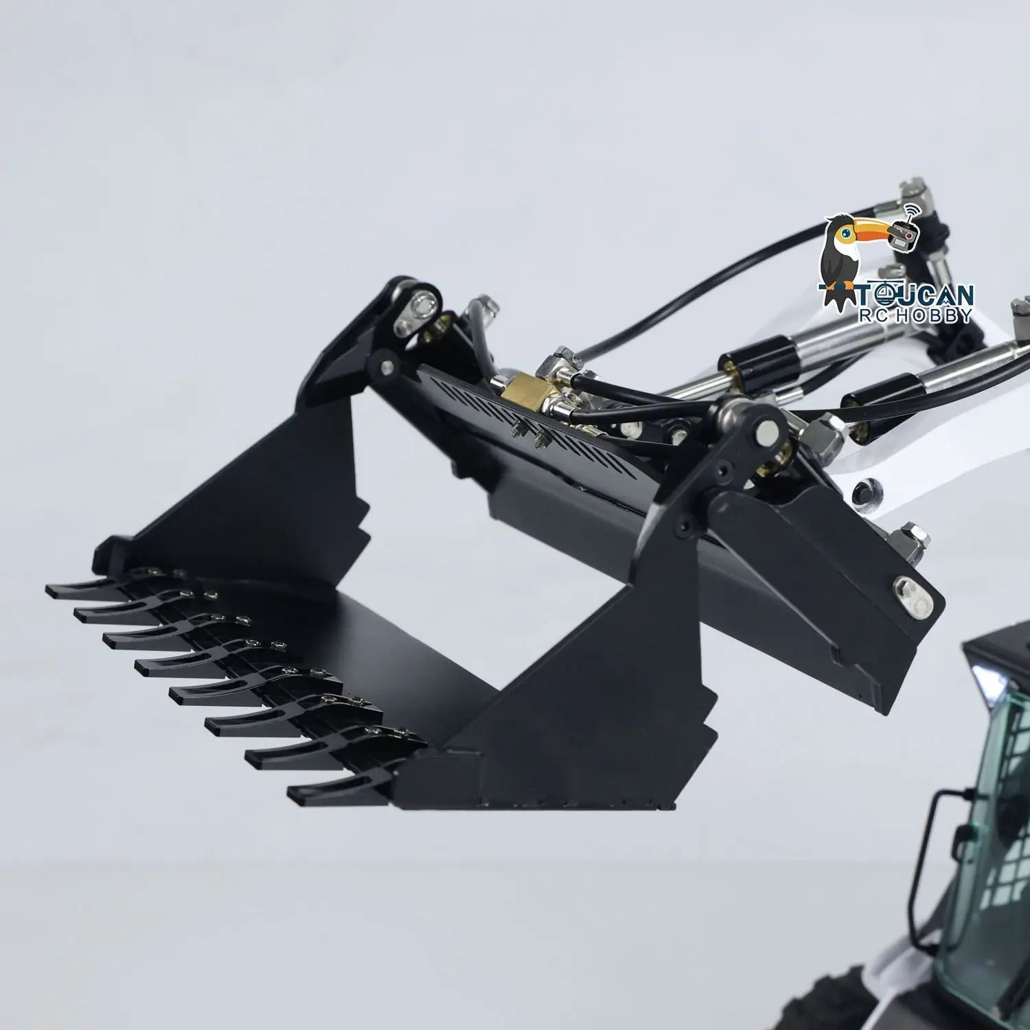 1/14 LESU Metal RC Hydraulic Painted Skid-Steer Loader Wheeled Aoue-LT5H W/ Sound Light ESC Motor Radio Controlled DIY Model