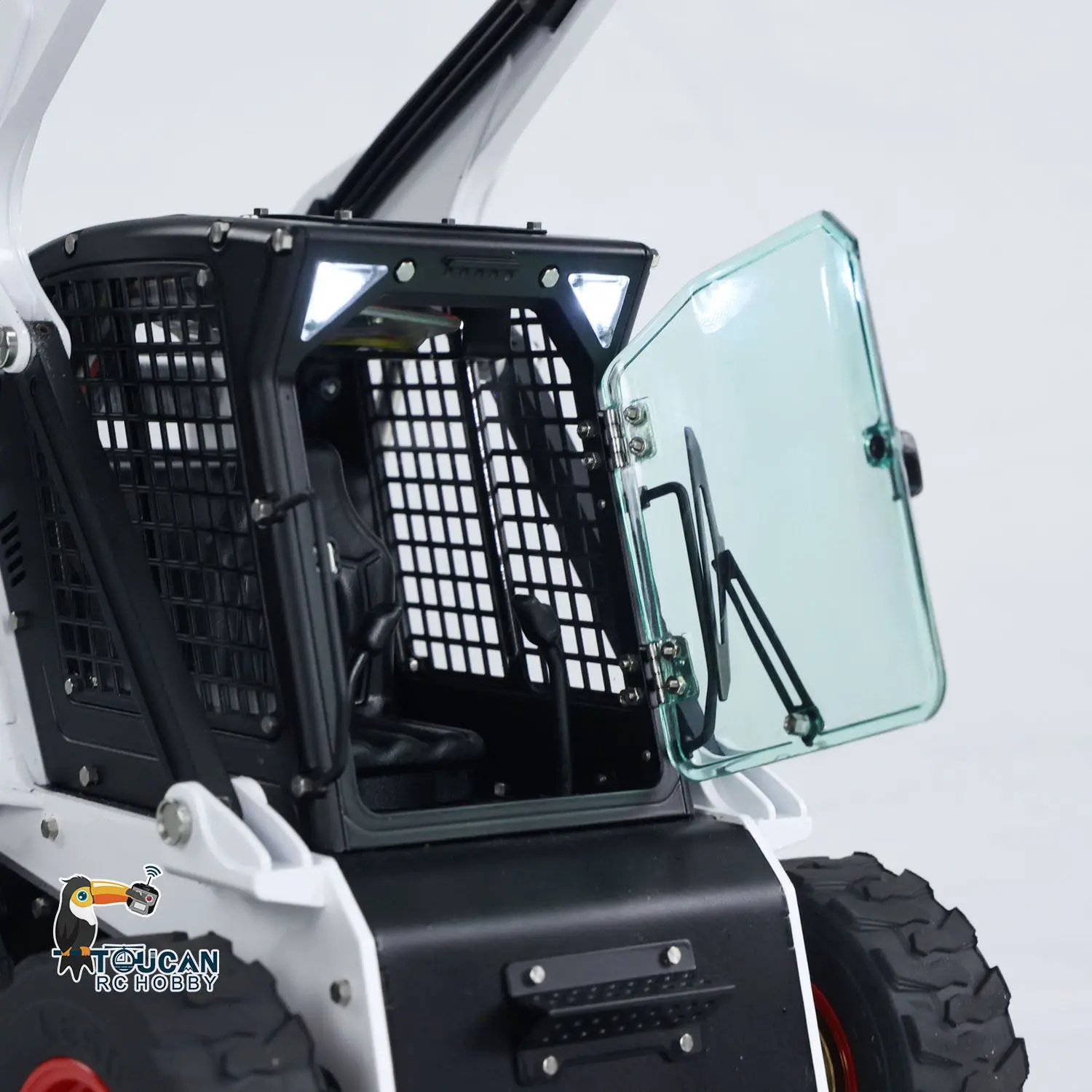 1/14 LESU Metal RC Hydraulic Painted Skid-Steer Loader Wheeled Aoue-LT5H W/ Sound Light ESC Motor Radio Controlled DIY Model