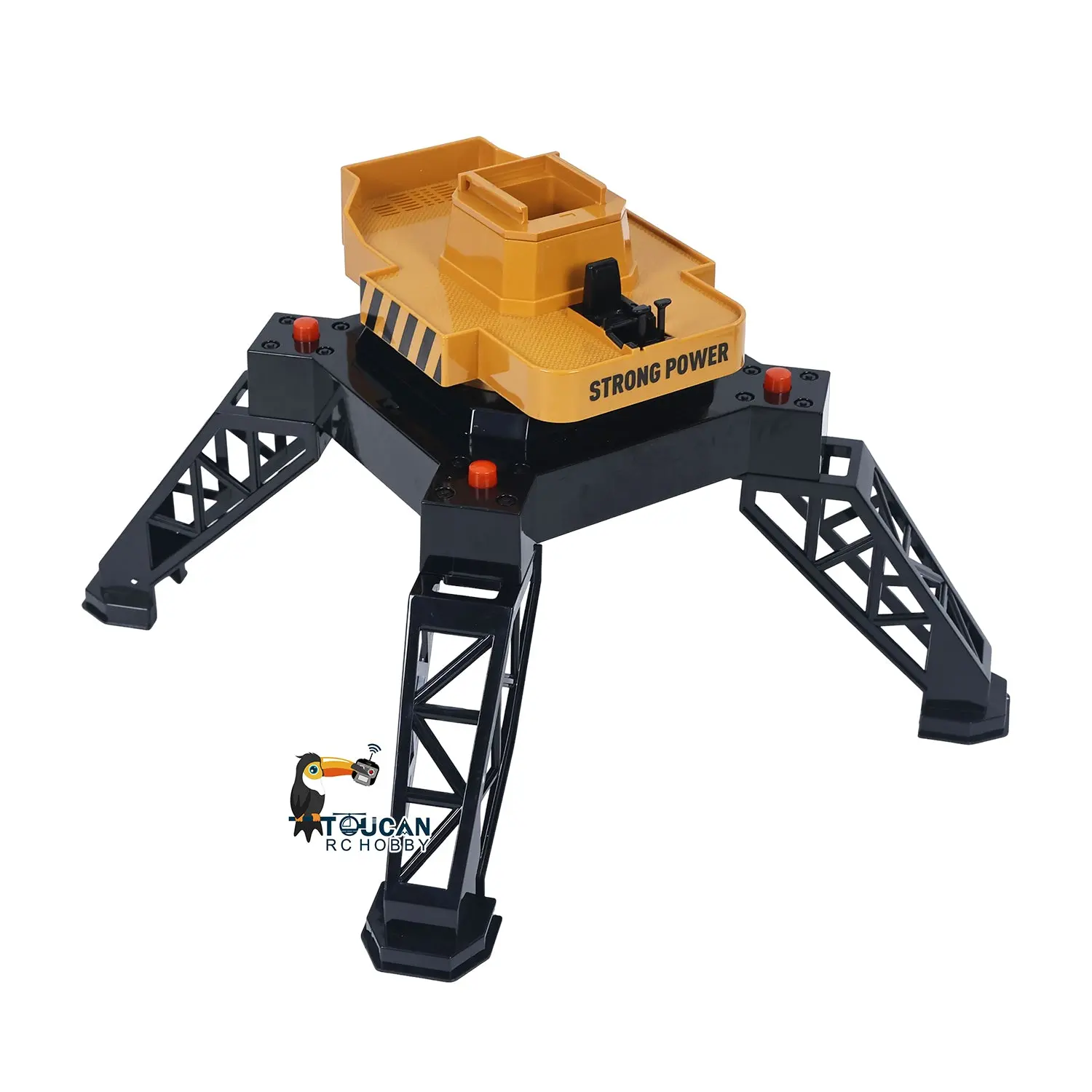 HUINA Toys Radio Lifting Tower Crane Model 1/14 Ready-To-Go 12CH 585 Gift 2.4G Remote Controller Battery Movable Crane Body Rotary
