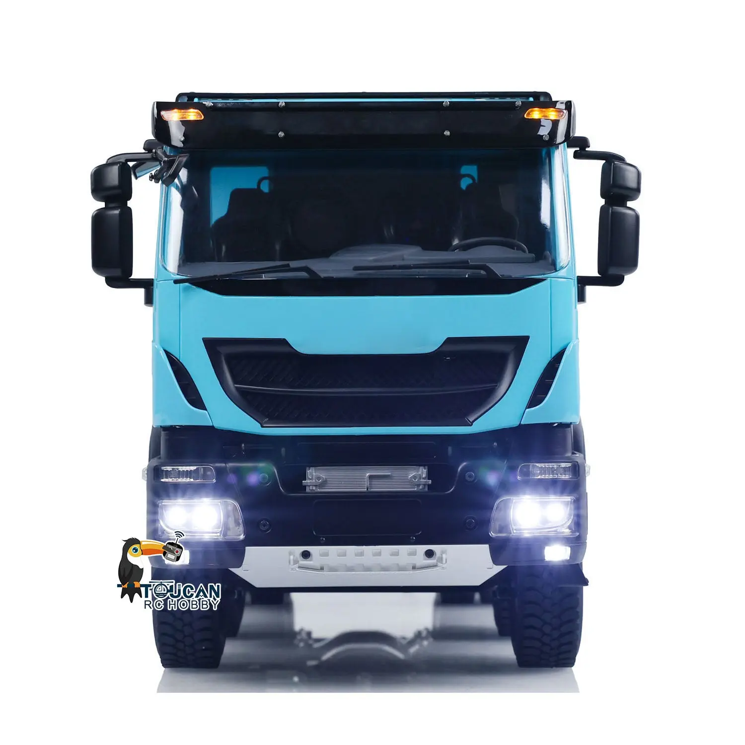 1/14 8x4 Metal Hydraulic RC Dump Truck 2-speed Radio Control Tipper Car Simulation DIY Model Painted ESC Servo Motor