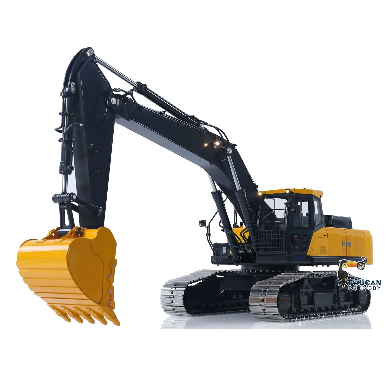 Super Frog Metal 1/14 RC Hydraulic Excavator E400 Standard Type Remote Control Digger Model 3 Pumps 4CH Valve Frsky X14 Radio